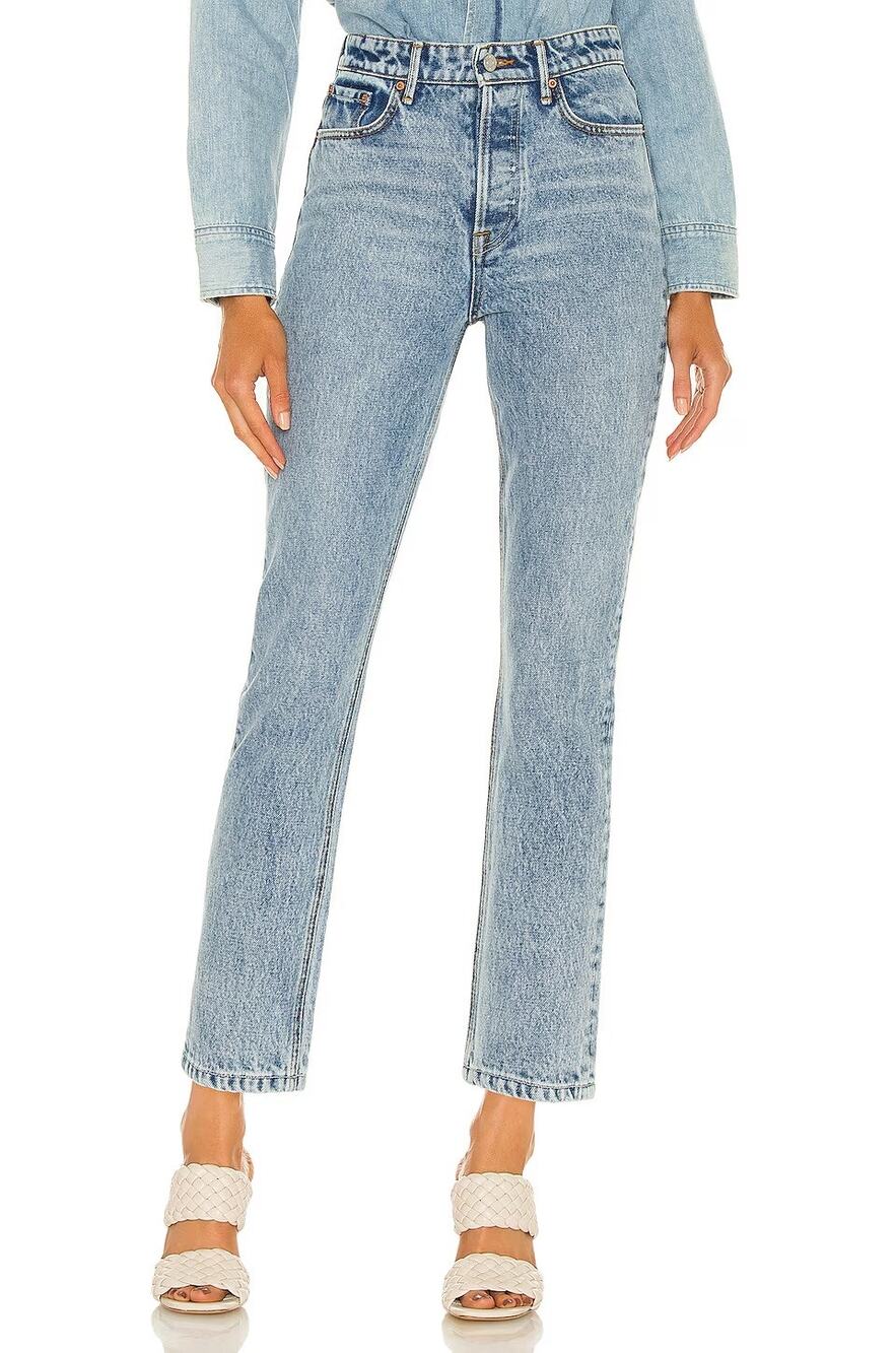 GRLFRND The Karolina Crop Jeans Straight Leg Casual Preppy Work Office Fall 27